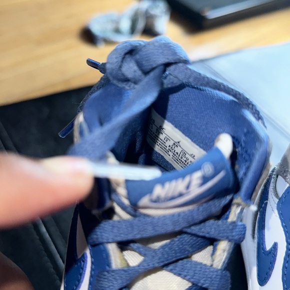 JORDAN RETRO 1 HIGH OG TRUE BLUES WHITE CEMENT GRAY 6C - Picture 10 of 10